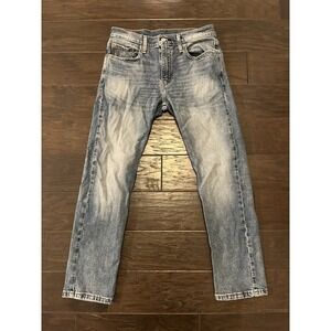 Levi's mens 502 blue denim jeans size 30x30 tapered Y2K vintage grunge fade wash